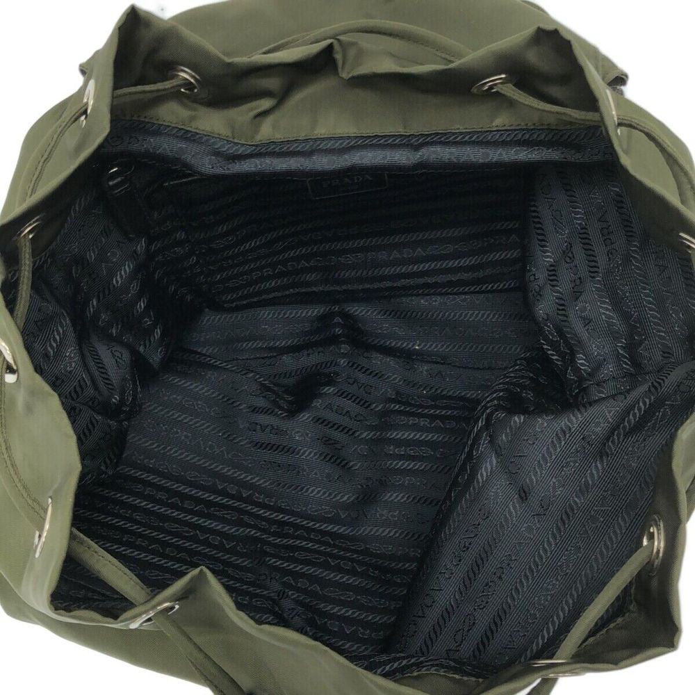 Auth Prada - Dark Green Black Nylon #99191P75B - Picture 6 of 13